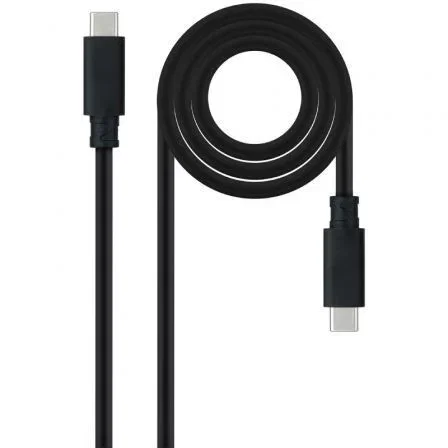 Nanocable Cable USB 3.2 Gen2x2 USB-C a USB-C, 3 m, 20Gbps, 100W, Negro